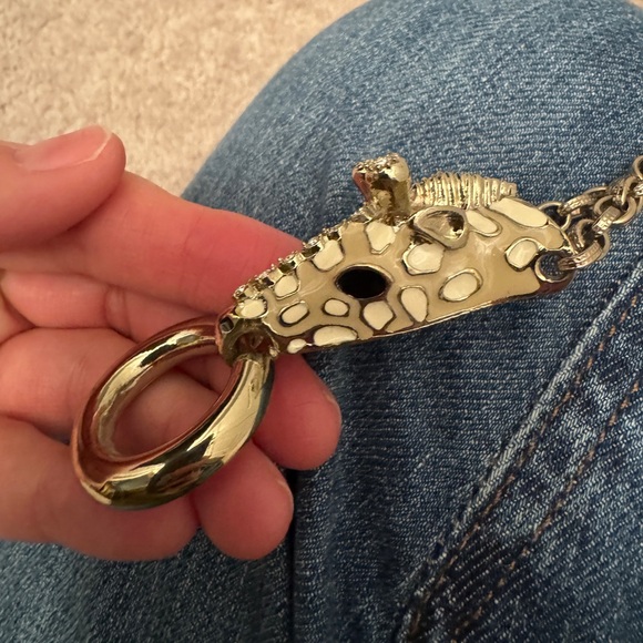 Chicos long Necklace with Enamel Giraffe Rhinestone Embellished Pendant - Picture 6 of 11